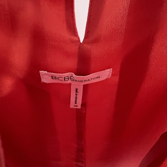 BCBG Red Swing Dress Sleeveless - Picture 3 of 3